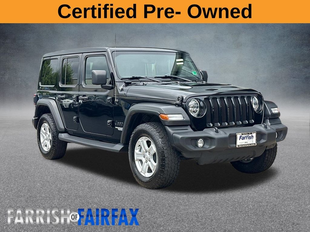 Used 2021 Jeep Wrangler Unlimited Sport S w/ SKY ONE Touch SUV