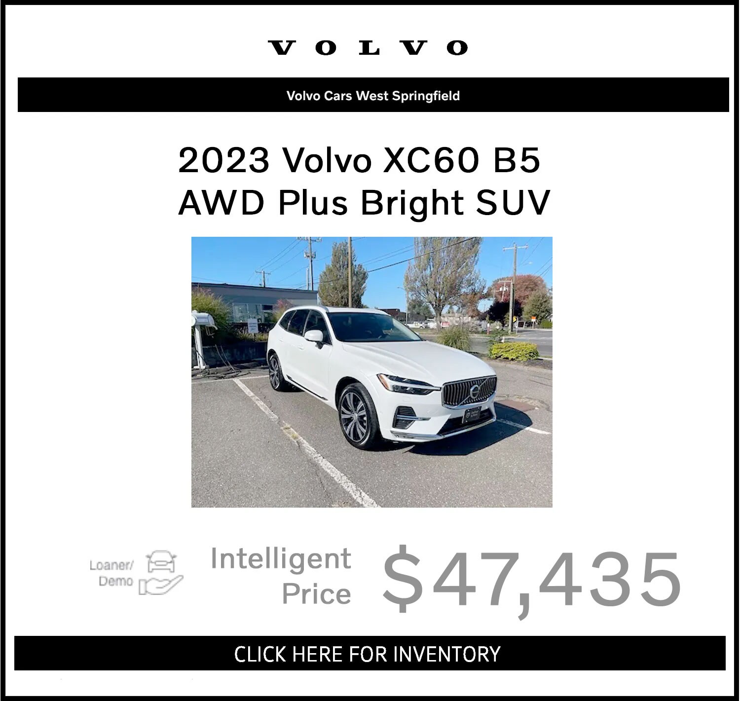 Demo Loaner Inventory Volvo Cars West Springfield