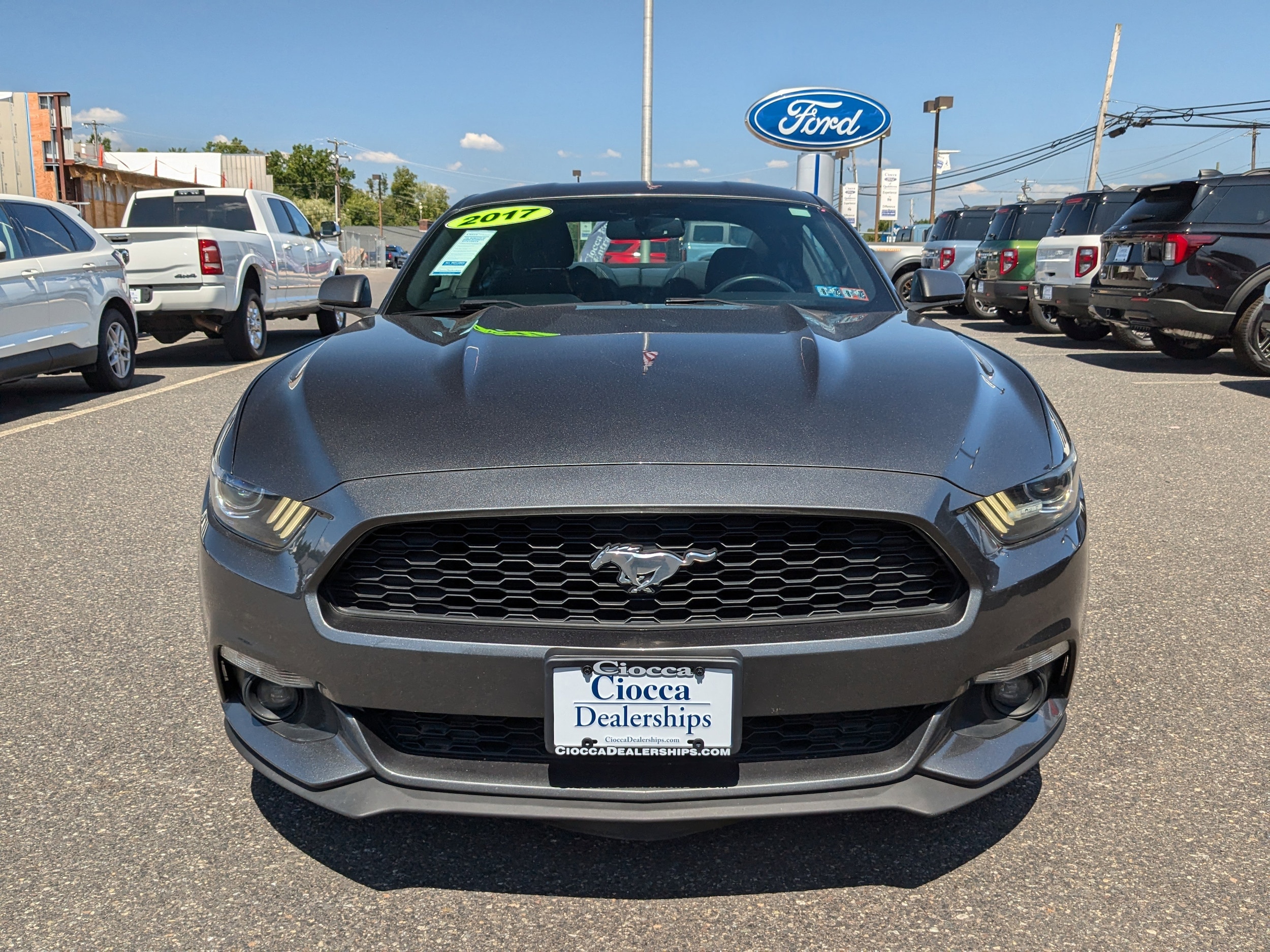 Used 2017 Ford Mustang EcoBoost with VIN 1FA6P8TH8H5258910 for sale in Quakertown, PA