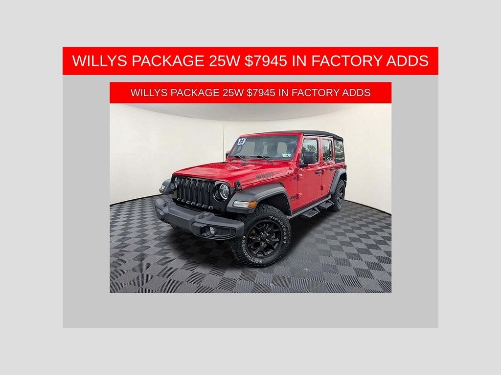 Used 2022 Jeep Wrangler Unlimited Willys SUV