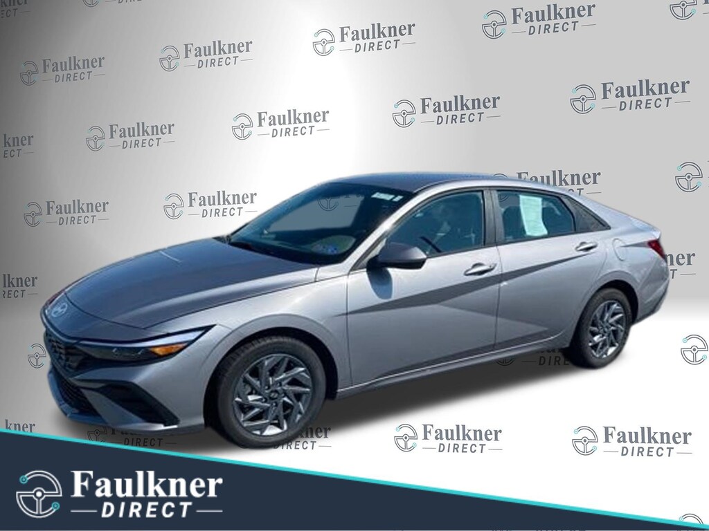 Certified 2025 Hyundai Elantra Hybrid Blue Sedan