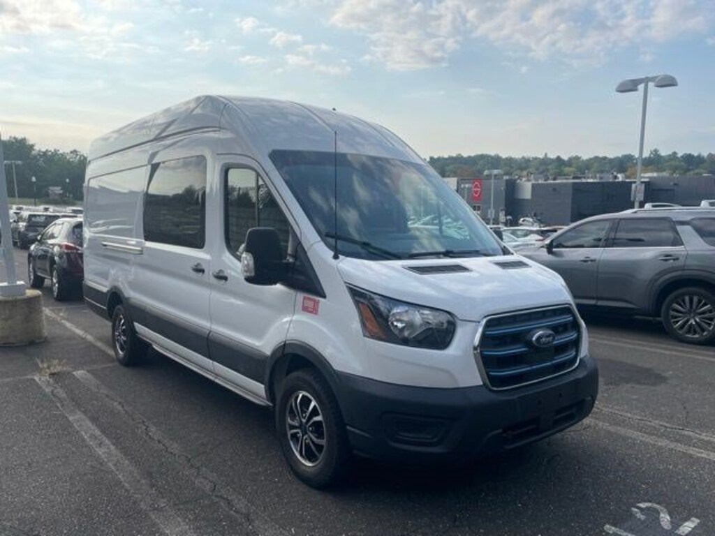 Used 2022 Ford E-Transit Cargo Van Van High Roof Ext. Van