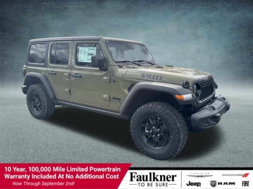 New 2026 Jeep Wrangler 4-DOOR WILLYS Sport Utility