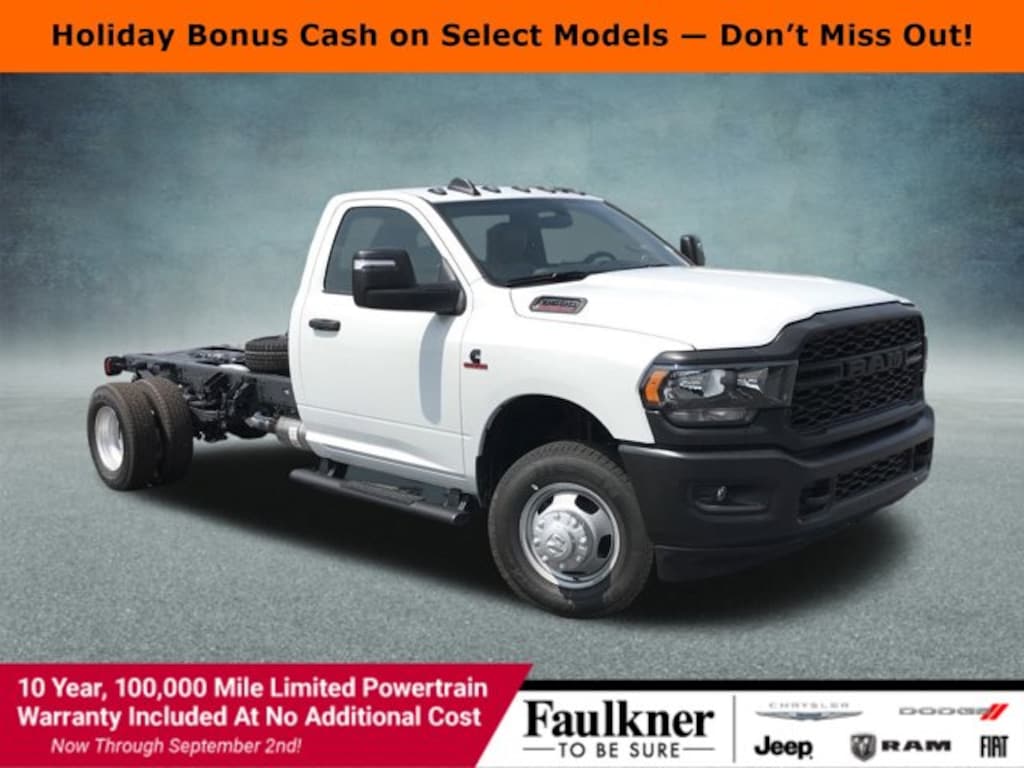 New 2024 Ram 3500 Chassis Cab 3500 TRADESMAN CHASSIS REGULAR CAB 4X4 84' CA Pickup