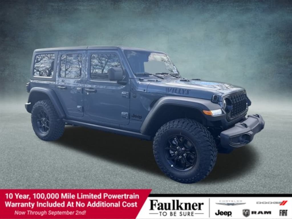 New 2026 Jeep Wrangler 4-DOOR WILLYS Sport Utility