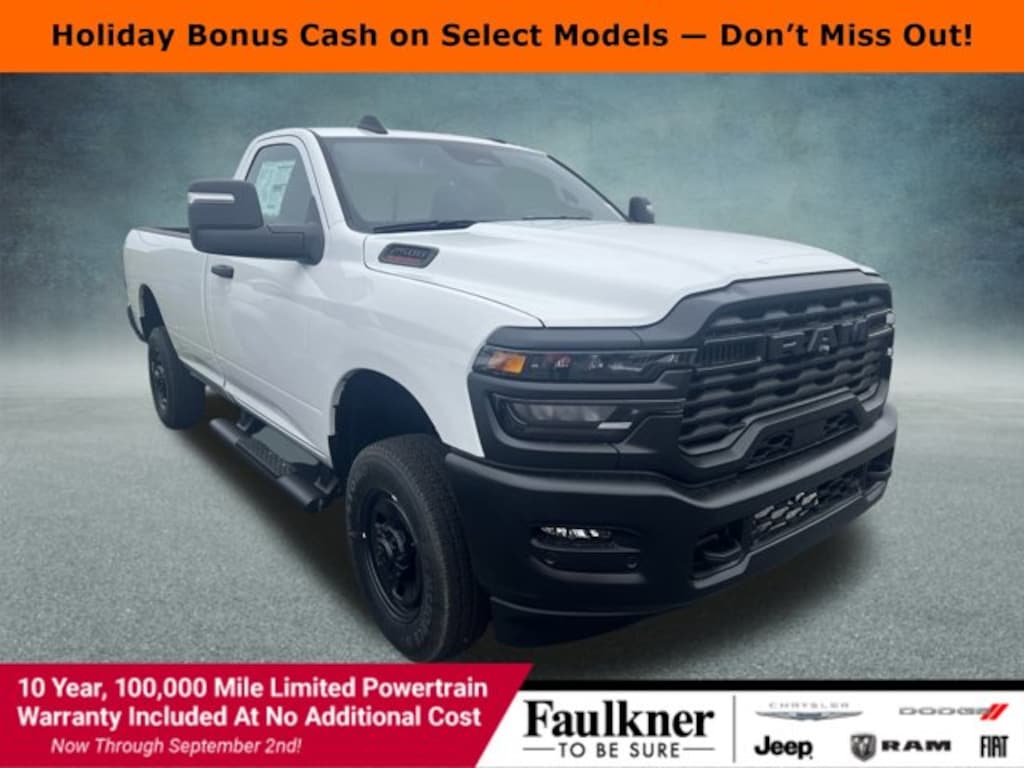 New 2025 Ram 2500 TRADESMAN REGULAR CAB 4X4 8' BOX Pickup