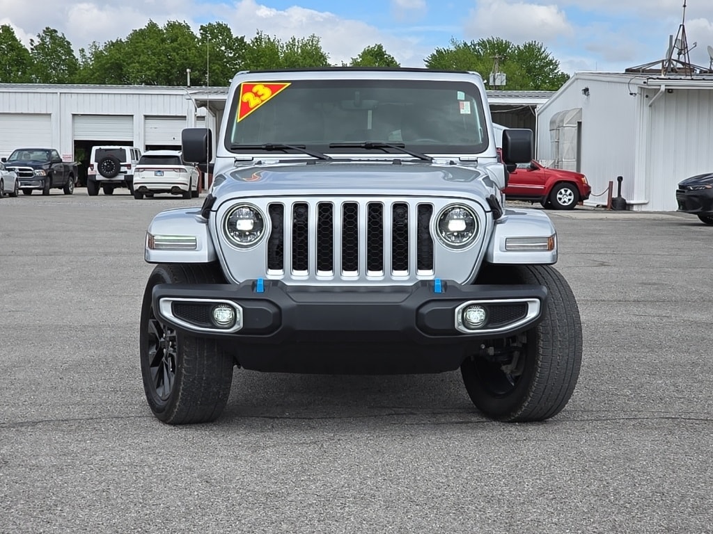 Used 2023 Jeep Wrangler 4xe Sahara 4XE with VIN 1C4JJXP67PW580259 for sale in Mount Carmel, IL
