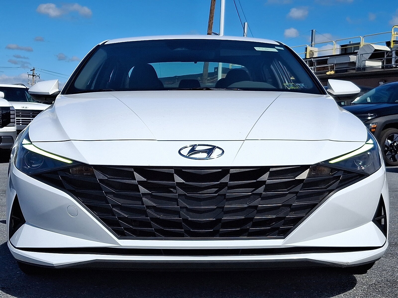 2021 Hyundai Elantra Hybrid Blue photo 2