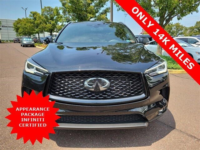 Certified 2022 INFINITI QX50 Luxe with VIN 3PCAJ5BB7NF119086 for sale in Willow Grove, PA