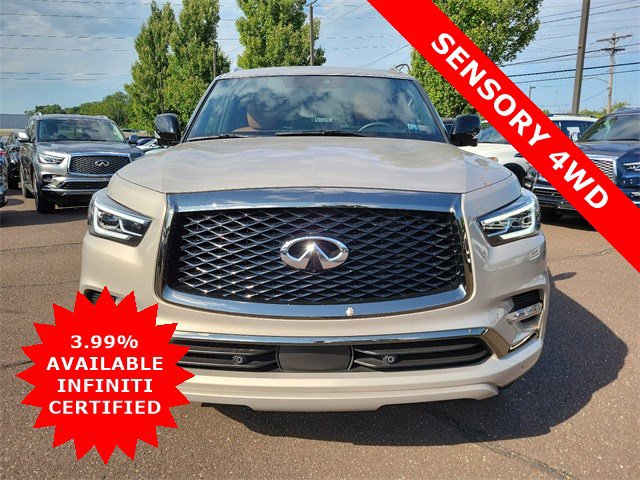 Certified 2024 INFINITI QX80 Sensory 4WD with VIN JN8AZ2BE6R9326073 for sale in Willow Grove, PA