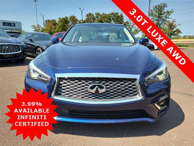 Certified 2021 INFINITI Q50 LUXE with VIN JN1EV7BRXMM754102 for sale in Willow Grove, PA