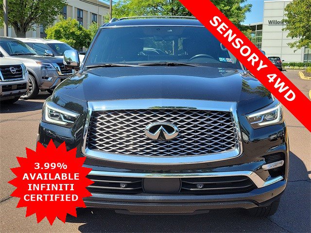 Certified 2024 INFINITI QX80 Sensory 4WD with VIN JN8AZ2BE2R9326278 for sale in Willow Grove, PA