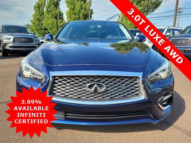 Certified 2021 INFINITI Q50 LUXE with VIN JN1EV7BR7MM754221 for sale in Willow Grove, PA