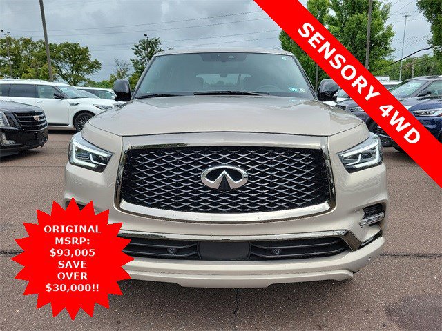 Certified 2024 INFINITI QX80 Sensory 4WD with VIN JN8AZ2BEXR9327159 for sale in Willow Grove, PA