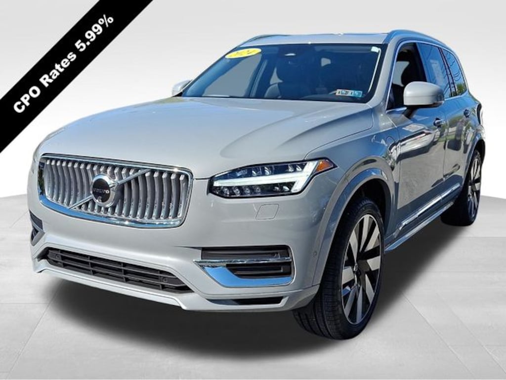 Certified 2024 Volvo XC90 Recharge Plug-In Hybrid T8 Plus Bright Theme 7 Passenger SUV