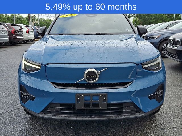 Certified 2022 Volvo C40 Ultimate with VIN YV4ED3GB2N2003400 for sale in East Petersburg, PA