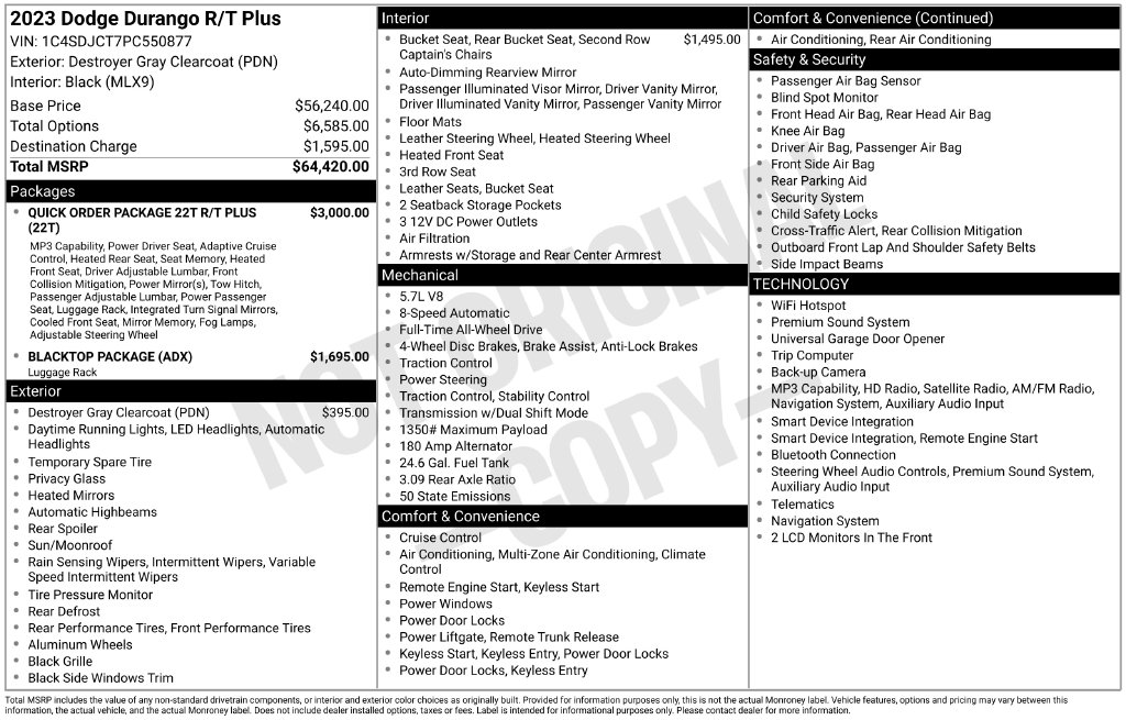 Used 2023 Dodge Durango R/T Plus SUV