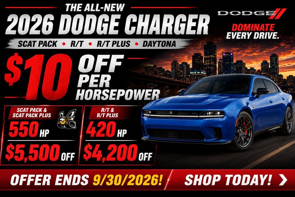 New 2026 Dodge Charger RT 2-DOOR AWD Coupe