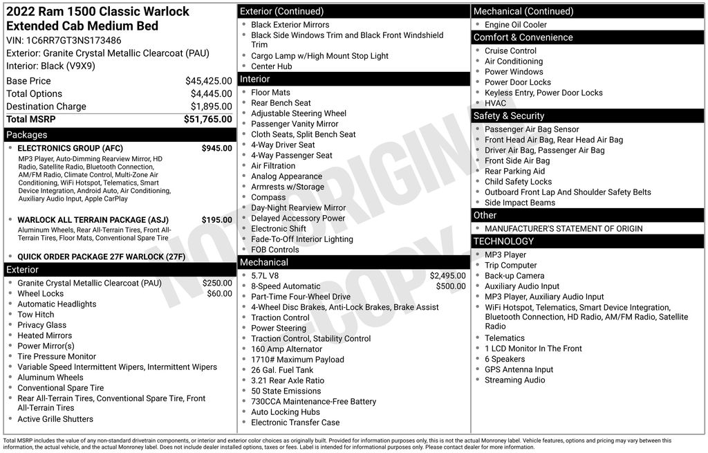 2022 RAM Ram 1500 Classic Warlock - Photo 32