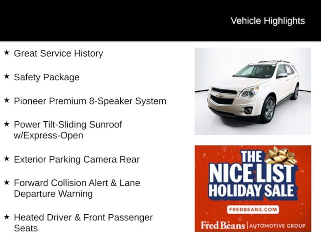 Used 2014 Chevrolet Equinox LTZ SUV