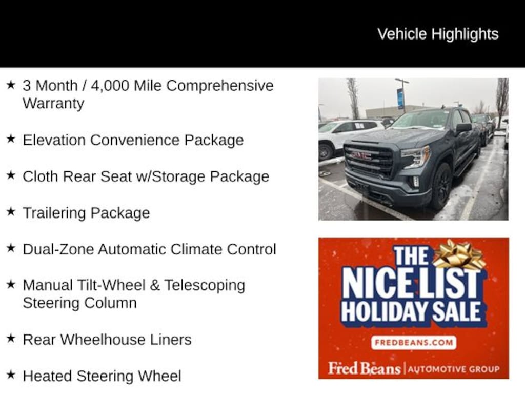 Used 2021 GMC Sierra 1500 Elevation Truck Crew Cab