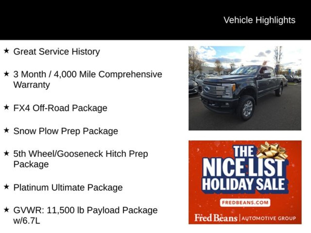 Used 2019 Ford F-350 Platinum Truck Crew Cab