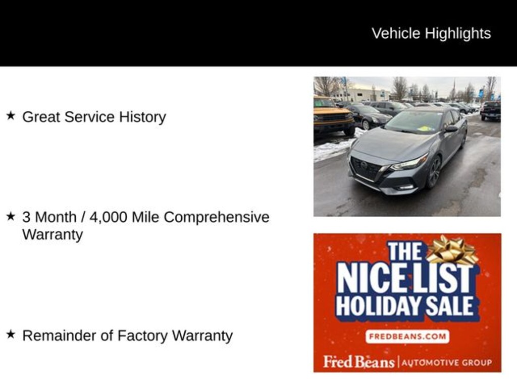 Used 2021 Nissan Sentra SR Sedan