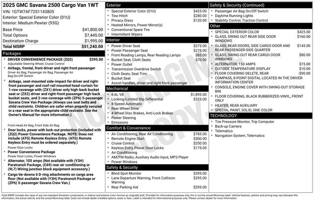 2025 GMC Savana Cargo Work Van - Photo 9