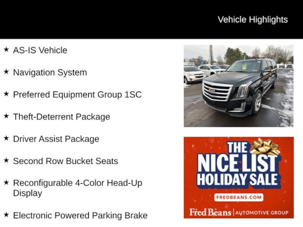 Used 2016 CADILLAC Escalade ESV Premium SUV