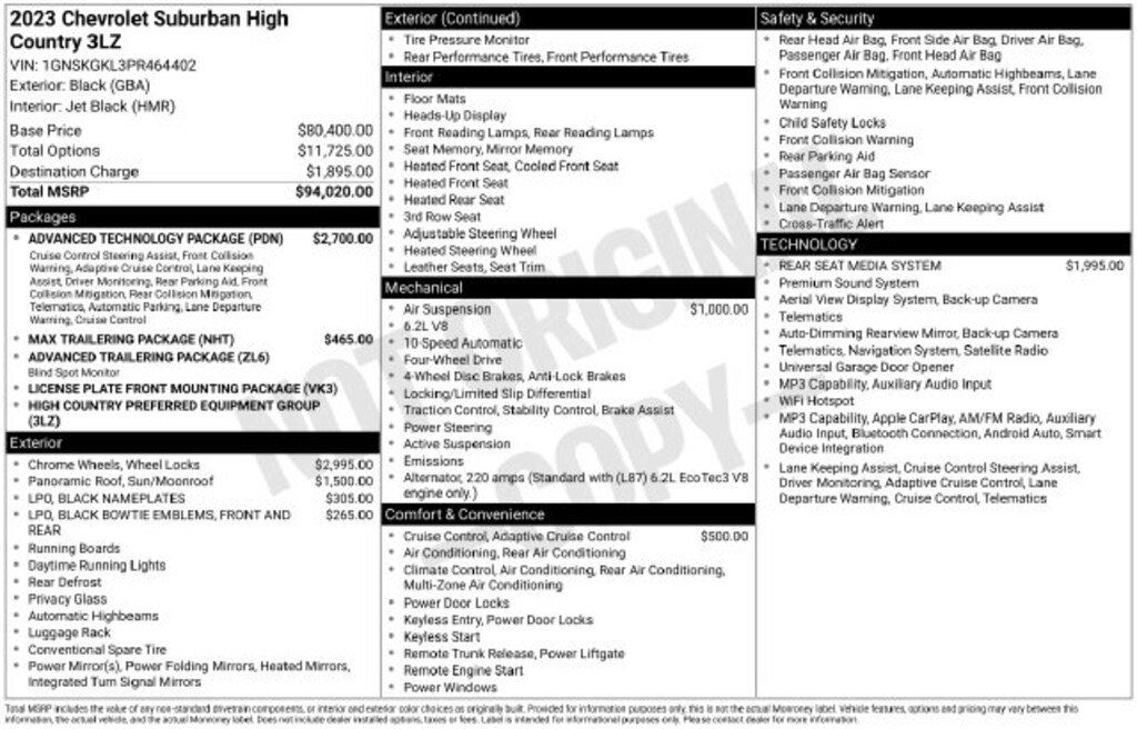 Used 2023 Chevrolet Suburban High Country SUV