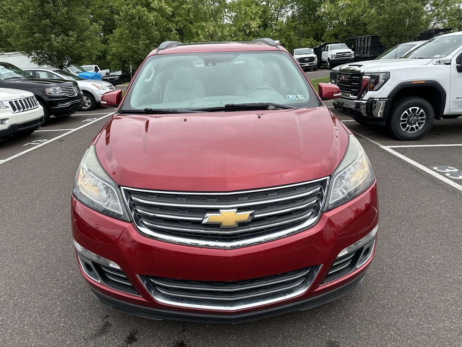 Used 2014 Chevrolet Traverse LTZ with VIN 1GNKVJKD6EJ214287 for sale in Doylestown, PA