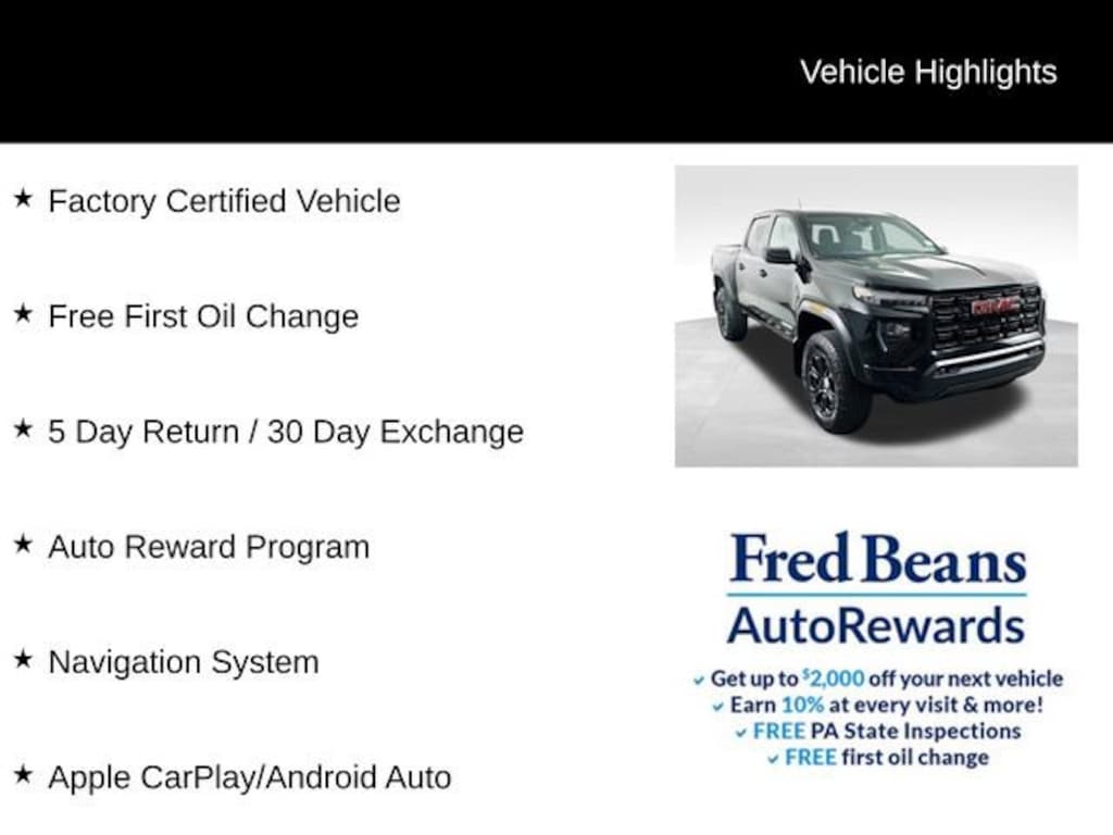 Used 2023 GMC Canyon Elevation Truck