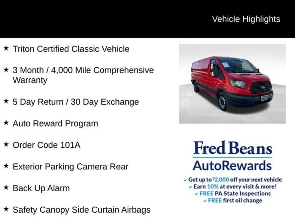 Used 2016 Ford Transit Cargo Van T350