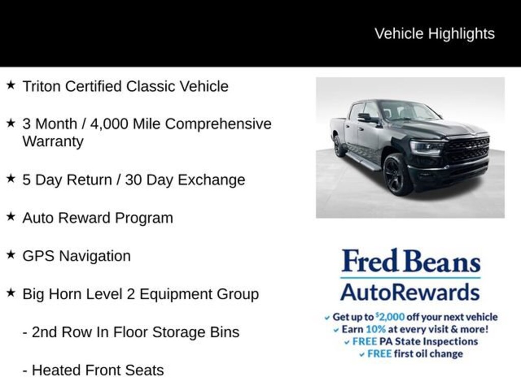 Used 2022 Ram 1500 Big Horn