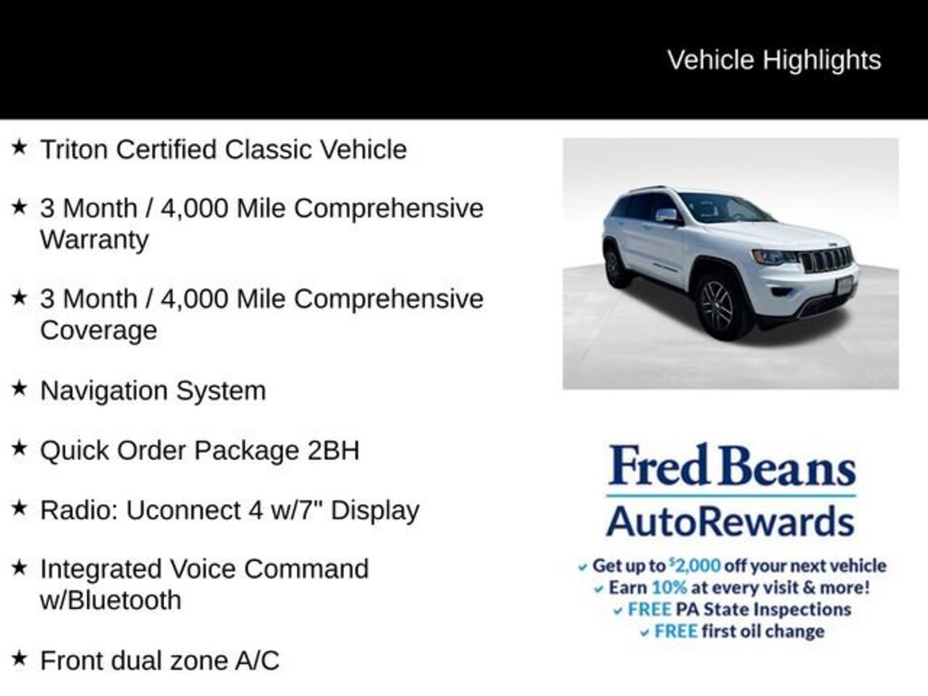 Used 2018 Jeep Grand Cherokee Limited 4x4 SUV