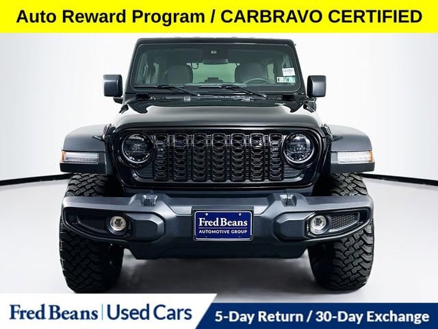 Used 2025 Jeep Wrangler 4xe Willys 4XE with VIN 1C4RJXN68SW579930 for sale in Doylestown, PA