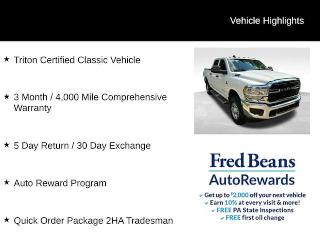 Used 2020 Ram 2500 Tradesman
