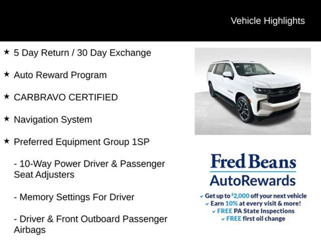 Used 2022 Chevrolet Suburban RST SUV