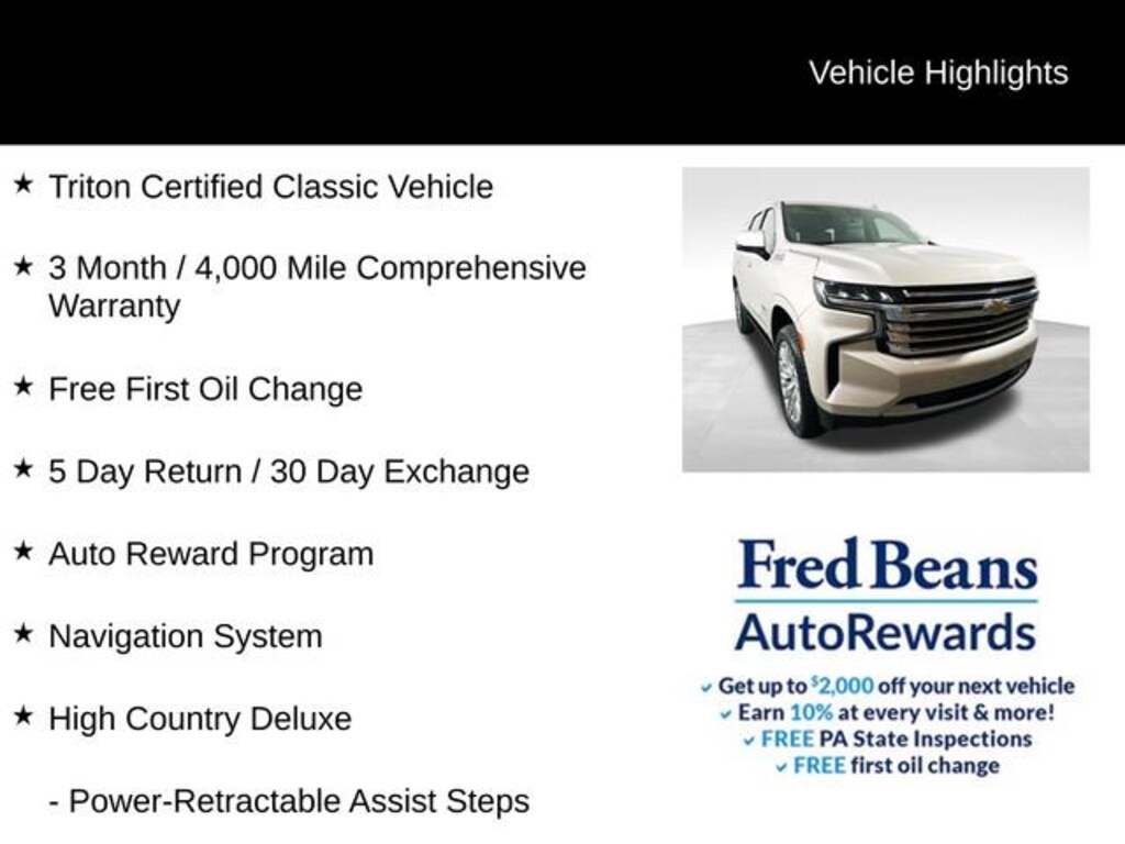 Used 2023 Chevrolet Tahoe High Country SUV