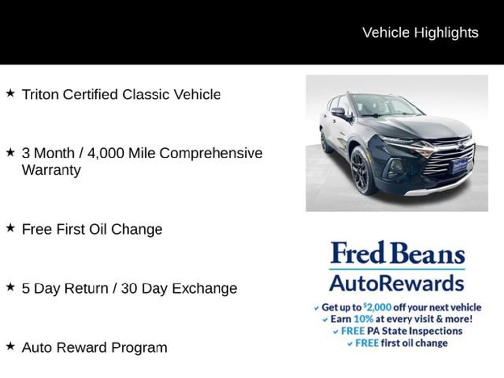 Used 2022 Chevrolet Blazer 3LT SUV