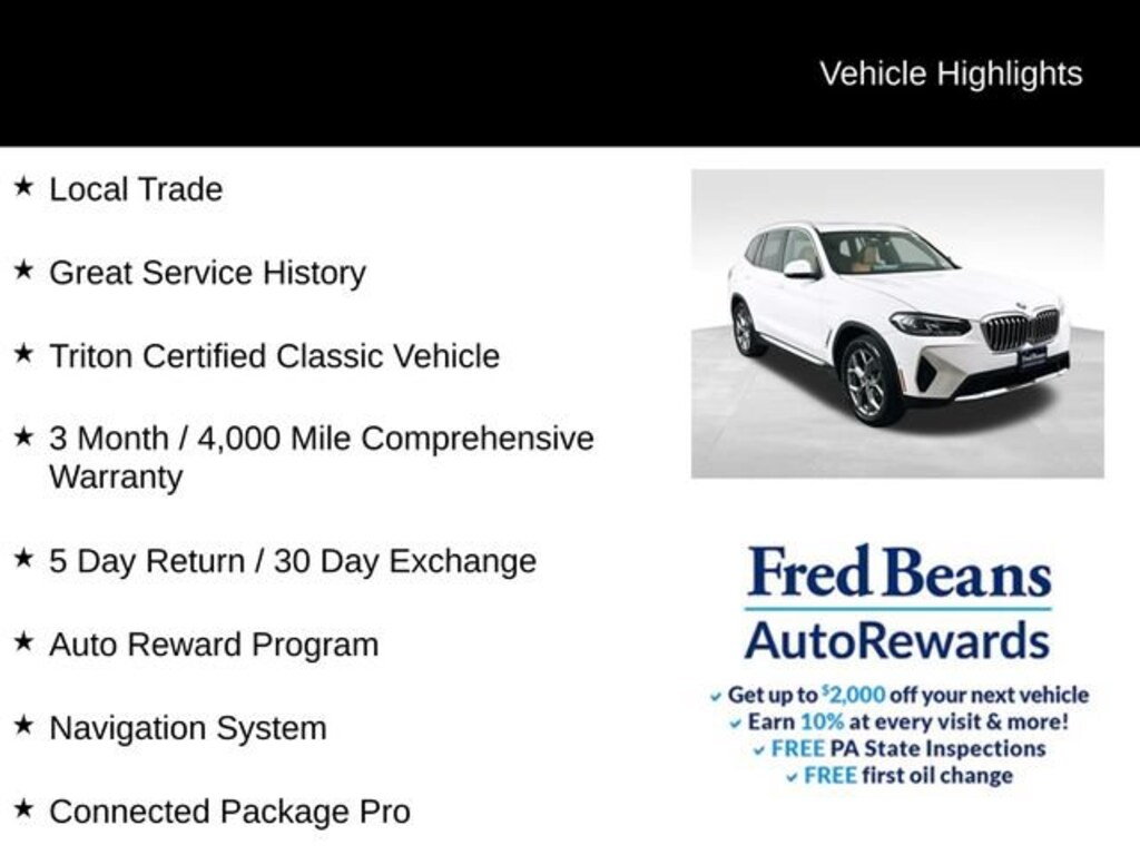 Used 2023 BMW X3 xDrive30i SUV