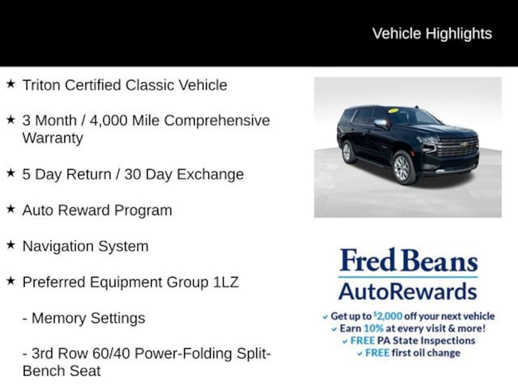 Used 2023 Chevrolet Tahoe Premier SUV