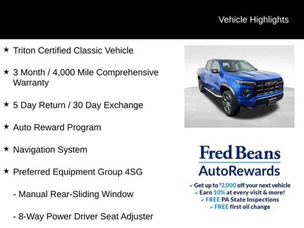 Used 2023 GMC Canyon 4WD AT4 Truck