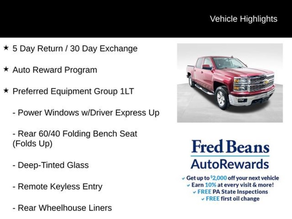 Used 2015 Chevrolet Silverado 1500 LT Truck