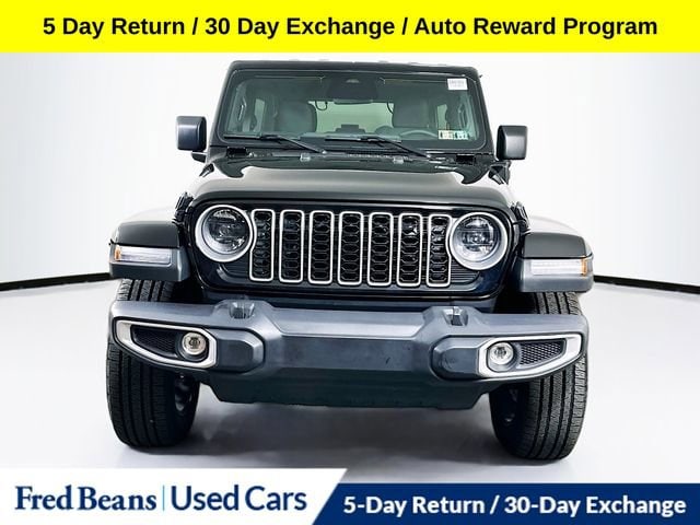 Used 2025 Jeep Wrangler 4xe Sahara 4XE with VIN 1C4RJXP61SW599627 for sale in Doylestown, PA