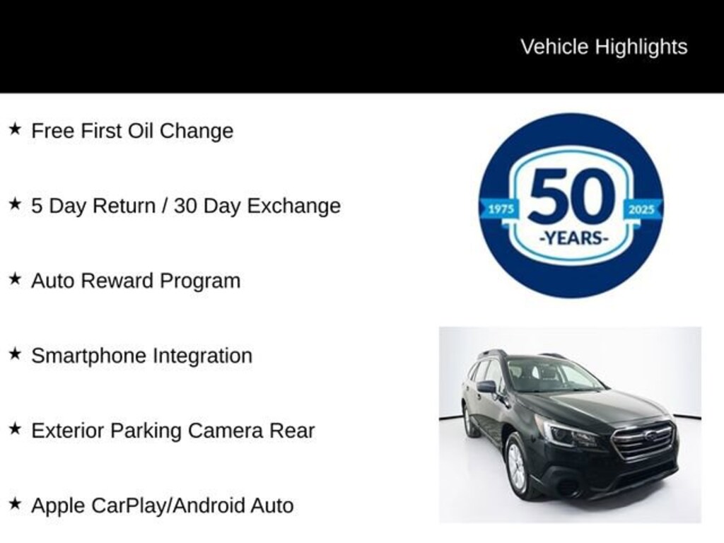 Used 2018 Subaru Outback 2.5i