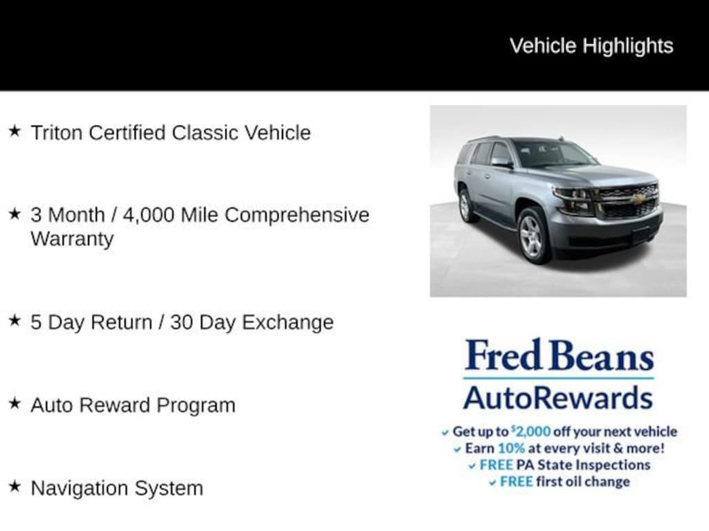 Used 2019 Chevrolet Tahoe LT SUV