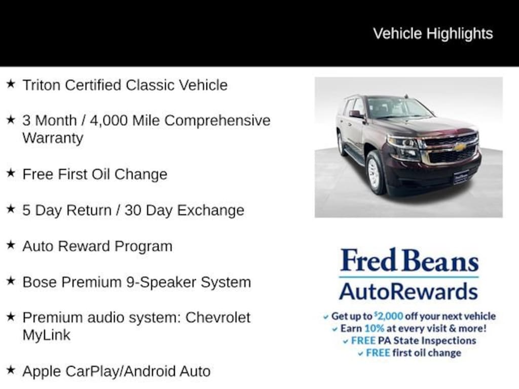 Used 2020 Chevrolet Tahoe LT SUV