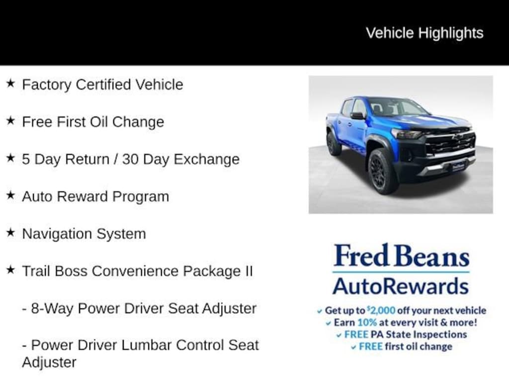 Certified 2024 Chevrolet Colorado Trail Boss Truck