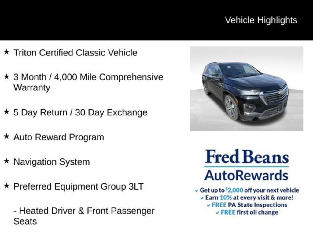 Used 2023 Chevrolet Traverse LT Leather SUV